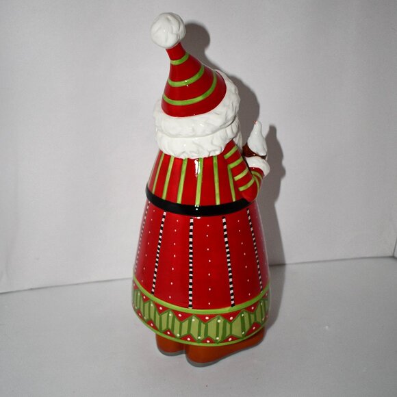 Patience Brewster Dash Away Santa Cookie Jar #: 08-41085NIB - Picture 3 of 9